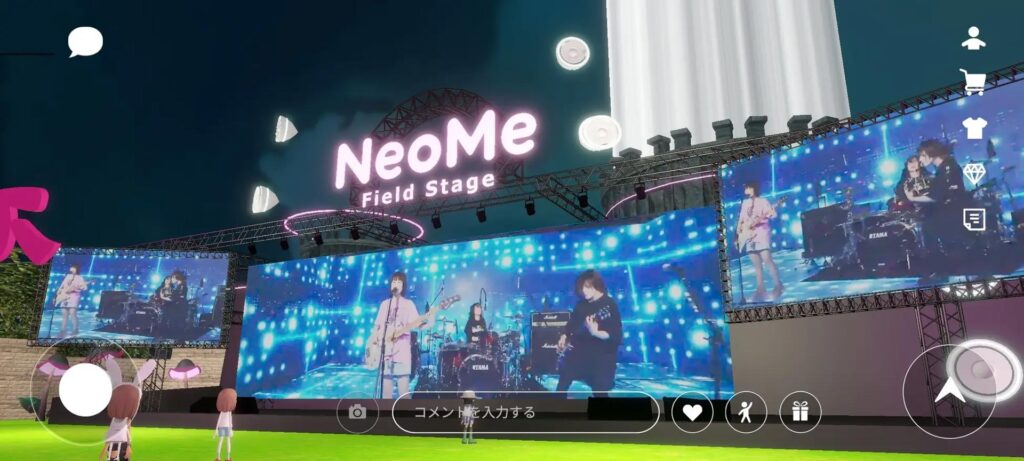 バーチャルライブプラットフォーム「NeoMe」
